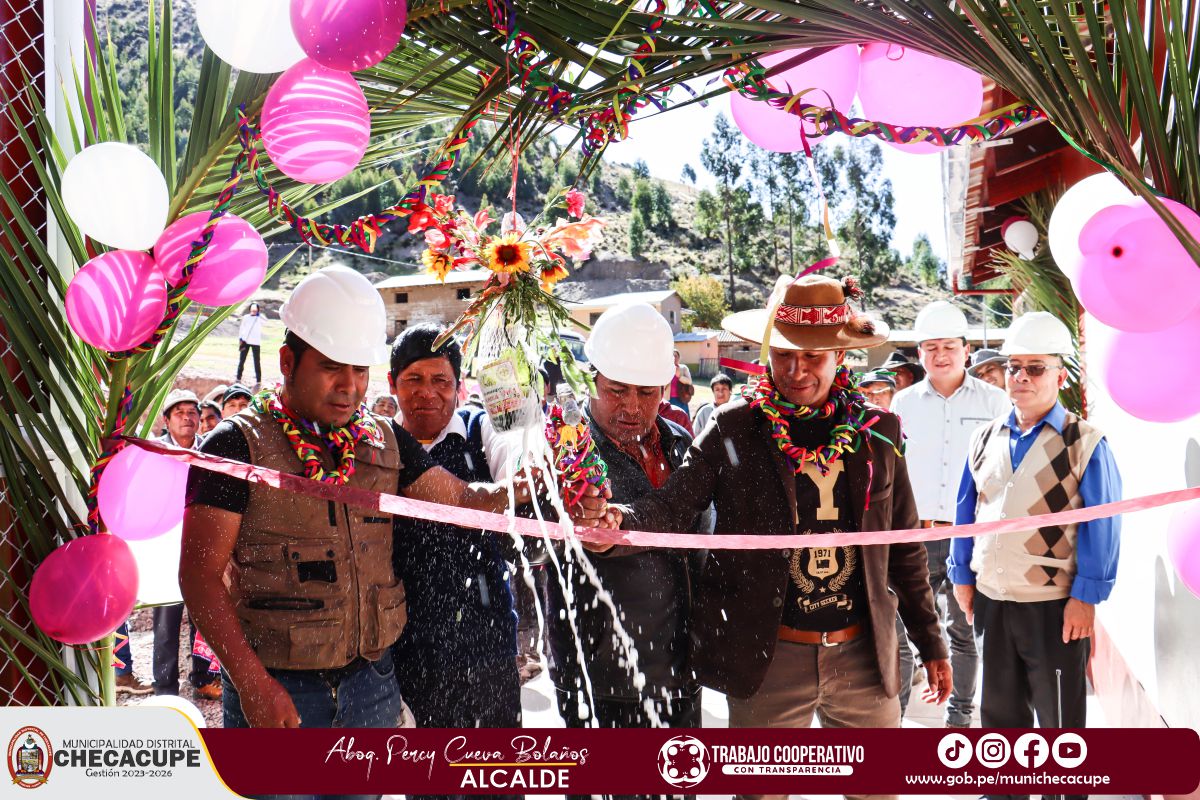 ENTREGA DE OBRA A LA COMUNIDAD DE SUTTOC