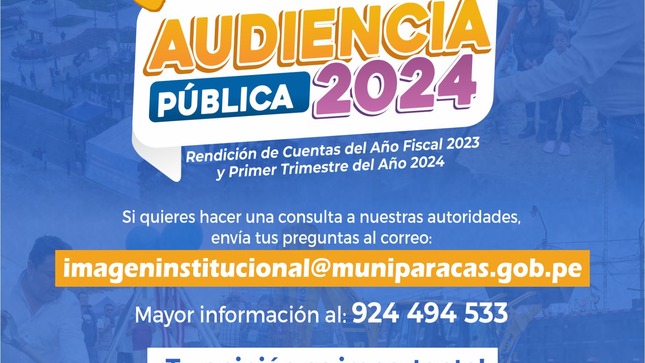 Audiencia Pública de Rendición de Cuentas 2024
