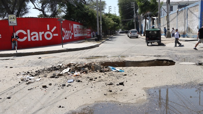 Pista deteriorada