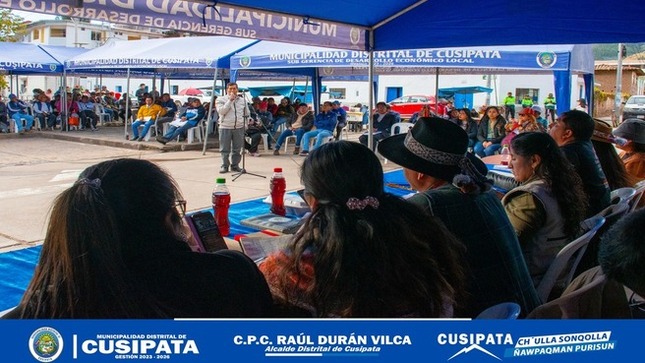 La Municipalidad Distrital de Cusipata realizó su primera Audiencia Pública de Rendición de Cuentas según lo establecido por la Ley N° 31433 y la Ordenanza Municipal N°005-2024-MDC/Q/C.