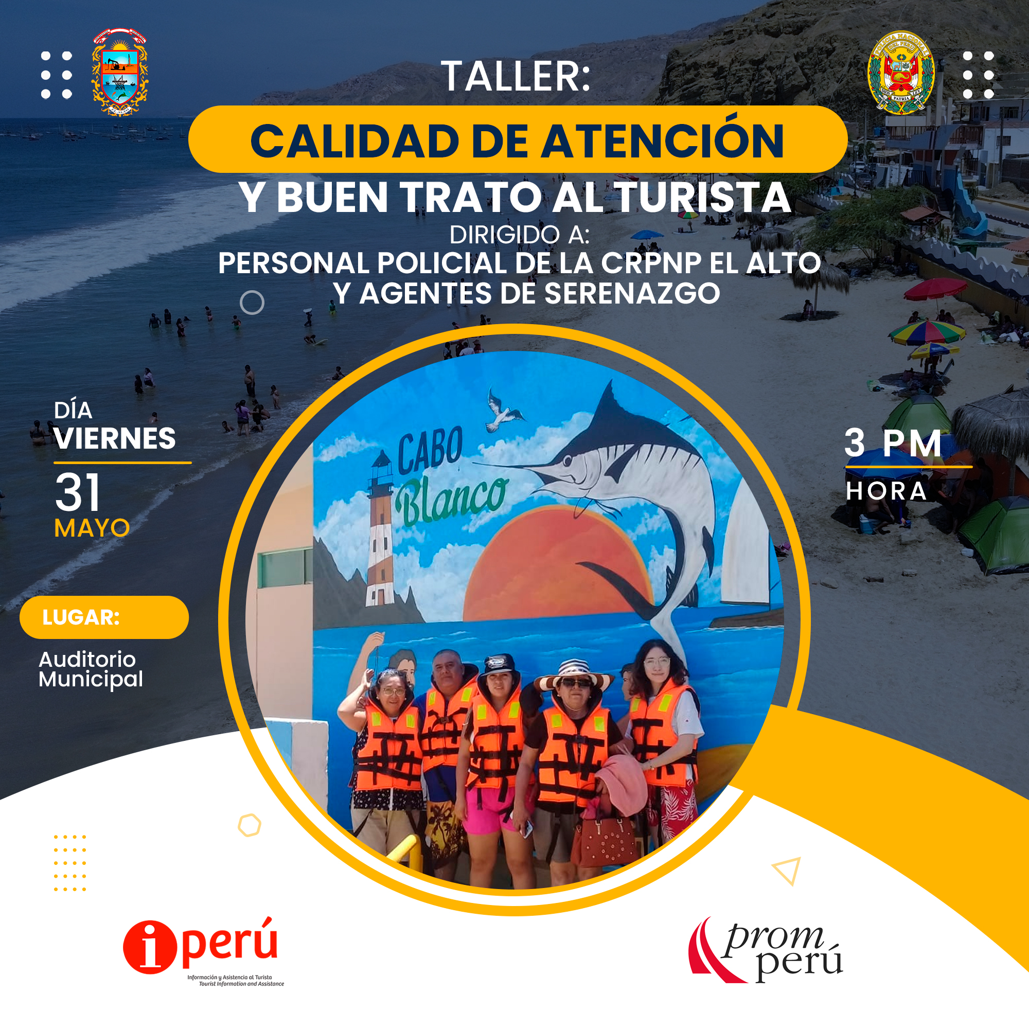 Taller: "Calidad de atención y buen trato al turista"