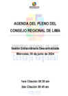 Vista preliminar de documento AGENDA DE SESIÓN DE CONSEJO REGIONAL N° 011-2024-CR/GRL