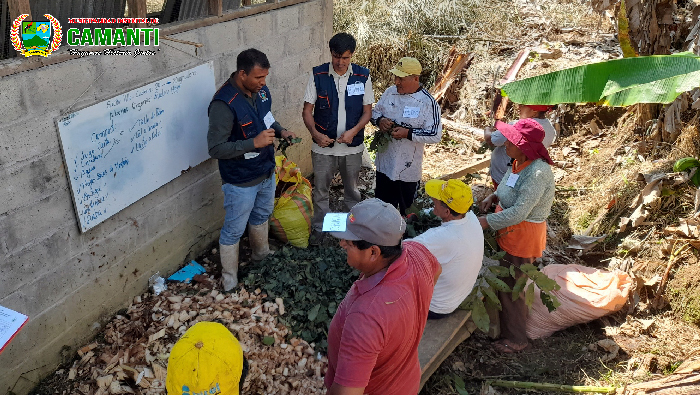 Éxito en el Taller de Preparación de Compost en el Sector Cadena, Camanti