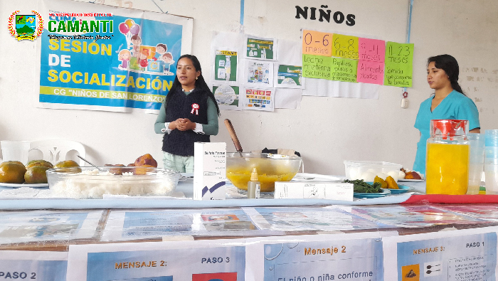 Camanti Realiza Exitosa 2da Sesión Demostrativa para Combatir la Anemia en la Primera Infancia