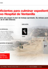 Vista preliminar de documento PRONIS sin recursos suficientes para culminar expediente de construcción de nuevo Hospital de Ventanilla