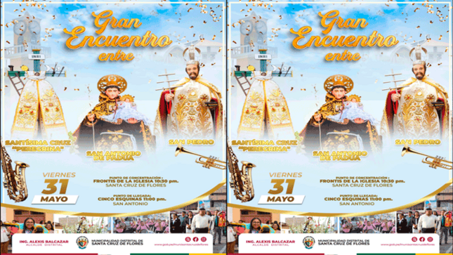 Encuentro Religioso de la Santísima Cruz Peregrina y San Antonio