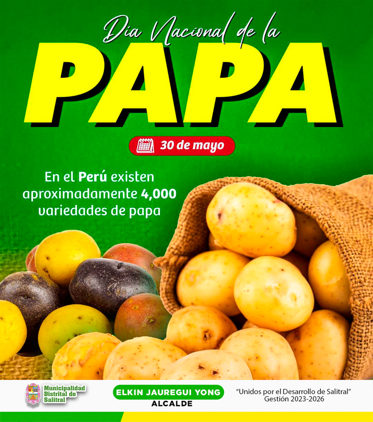30 de mayo Día Internacional de la Papa