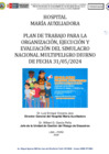 Vista preliminar de documento Plan de trabajo simulacro multipeligro 31 mayo