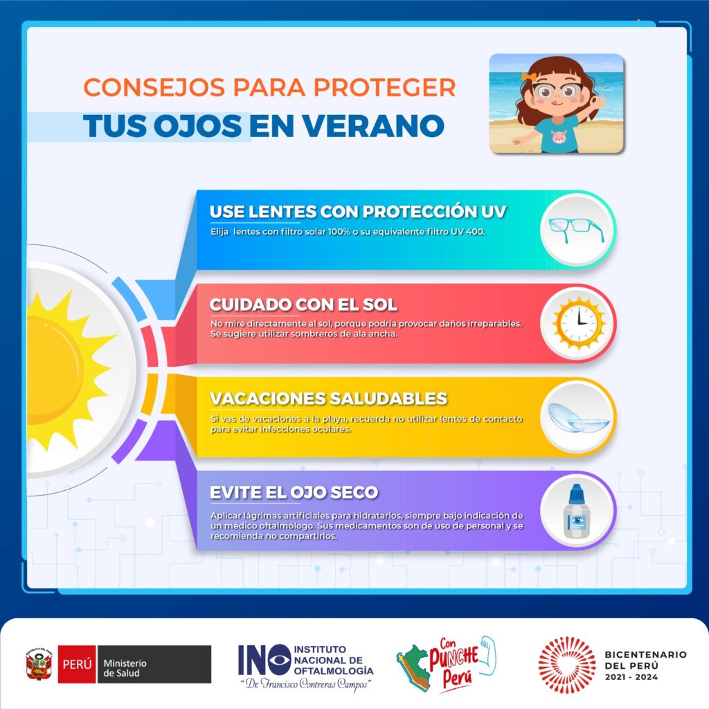 Consejos para el cuidado de los ojos especialmente en verano