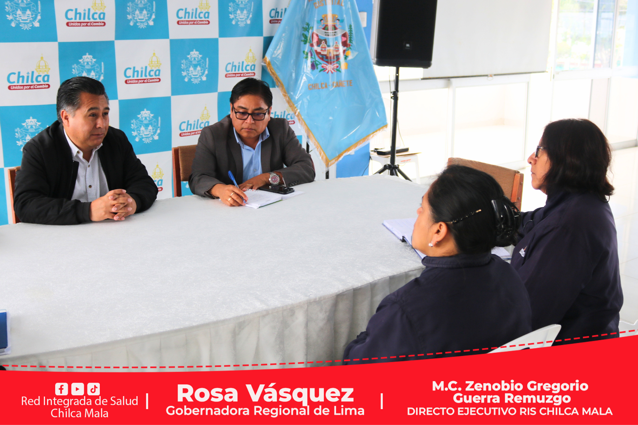 Gobierno Regional de Lima; Diresa Lima; RIS Chilca Mala y la Municipalidad de Chilca ¡Juntos contra el dengue!