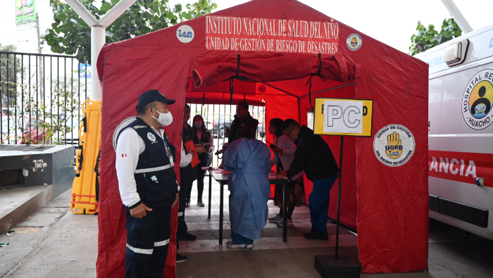 Primer Simulacro Nacional Multipeligro en el INSN 2024