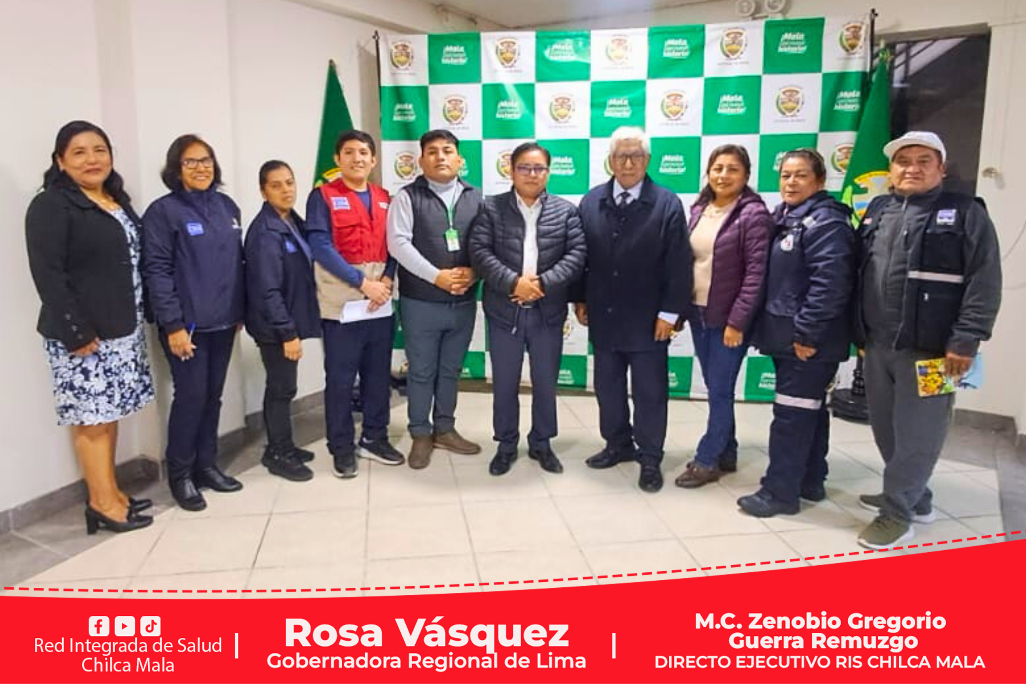 Gobierno Regional de Lima; Diresa Lima; RIS Chilca Mala y la Municipalidad de Mala ¡Juntos contra el dengue!