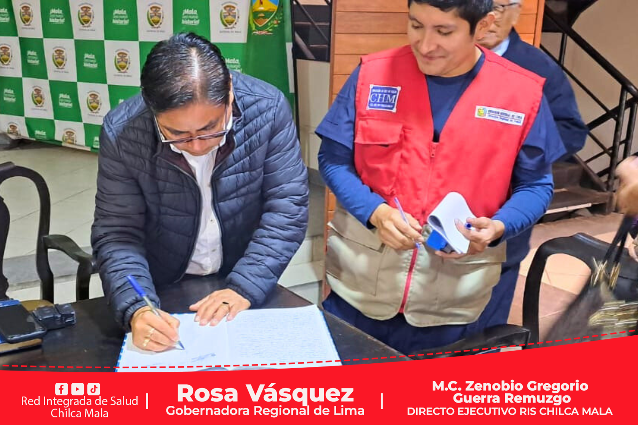 Gobierno Regional de Lima; Diresa Lima; RIS Chilca Mala y la Municipalidad de Mala ¡Juntos contra el dengue!