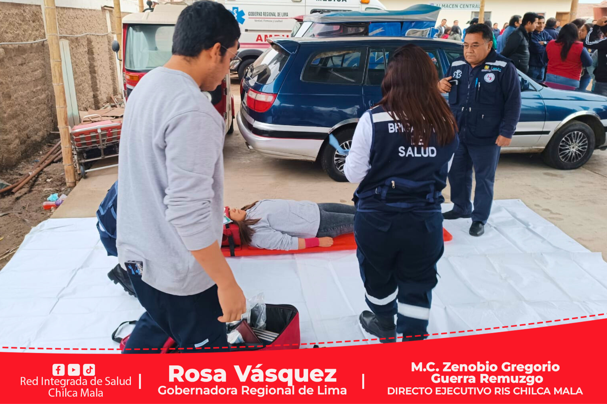 Así se realizó el Simulacro Nacional Multipeligro 2024 en la Sede Administrativa de la Red Integrada de Salud Chilca Mala