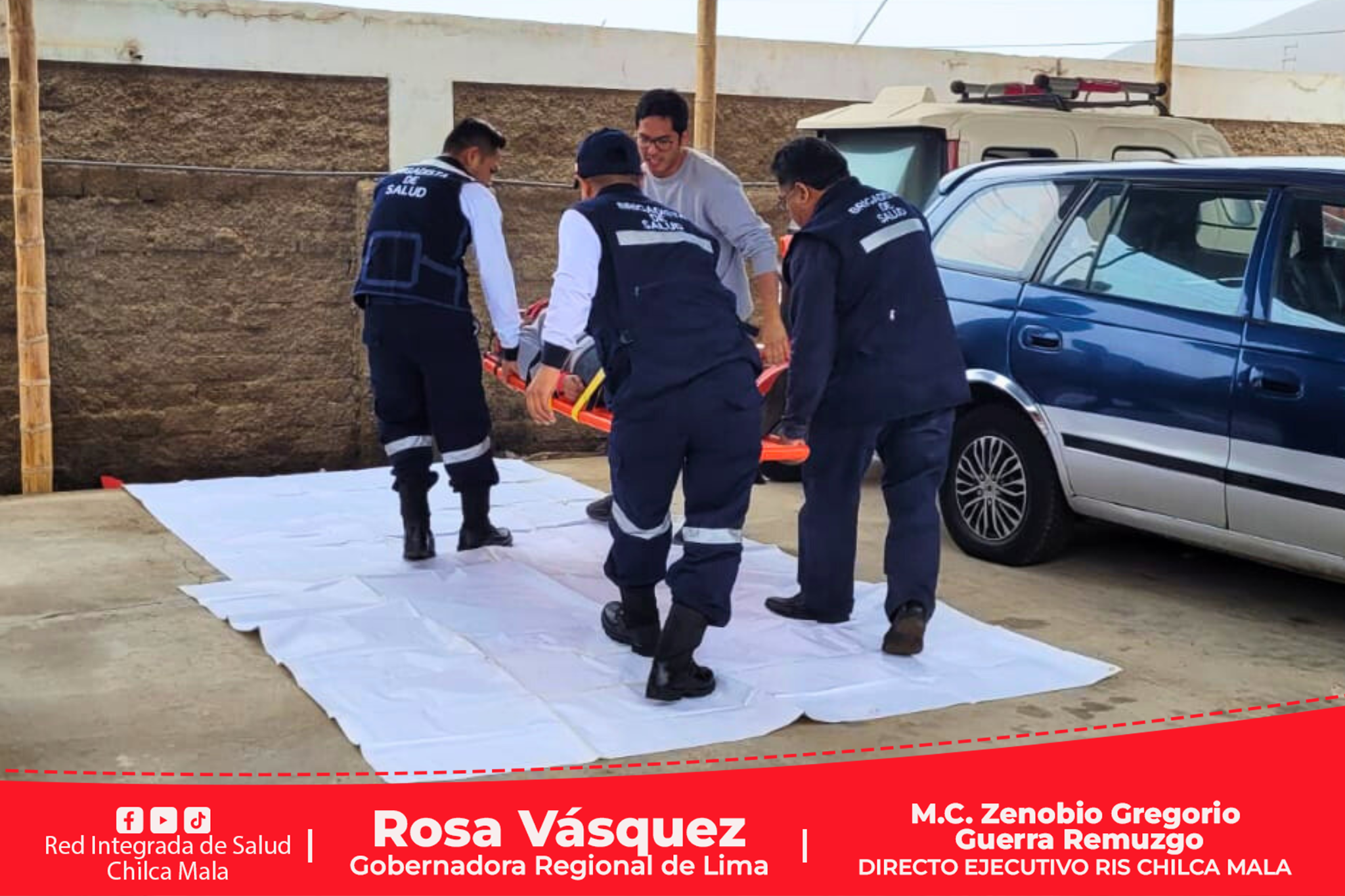Así se realizó el Simulacro Nacional Multipeligro 2024 en la Sede Administrativa de la Red Integrada de Salud Chilca Mala