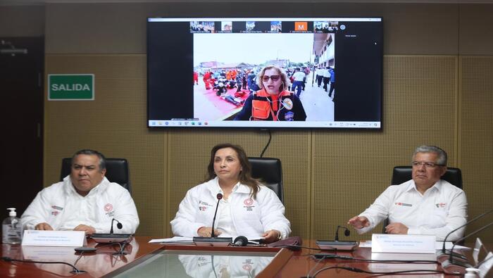 Presidenta Dina Boluarte supervisó el desarrollo del Primer Simulacro Nacional Multipeligro
