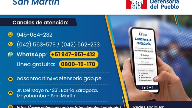 La oficina de la Defensoría del Pueblo en San Martín requirió a la Municipalidad Provincial de Rioja dejar sin efecto el decreto de alcaldía emitido el pasado 12 de septiembre, por medio del cual se declaró como fechas no laborables los días 21 y 22 de septiembre, con motivo de las festividades por el aniversario de fundación española de la ciudad. A través de un documento dirigido al alcalde provincial