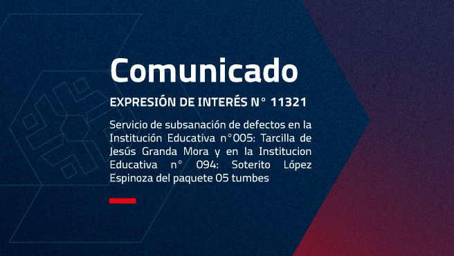 “SERVICIO DE SUBSANACION DE DEFECTOS EN LA INSTITUCION EDUCATIVA N°005: TARCILLA DE JESUS GRANDA MORA Y EN LA INSTITUCION EDUCATIVA N° 094: SOTERITO LOPEZ ESPINOZA DEL PAQUETE 05 TUMBES”