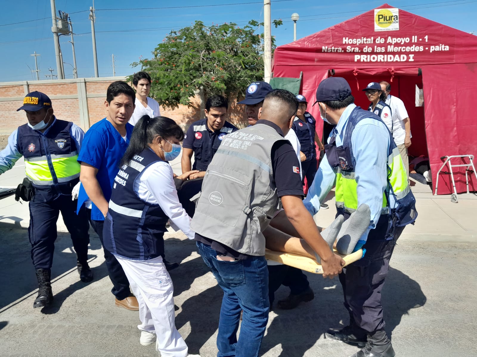 simulacro de sismo