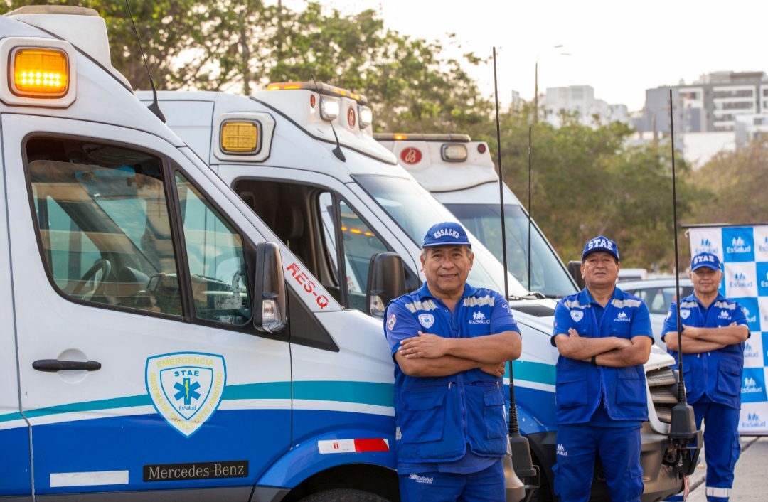 Ambulancias de EsSalud brindaron más de 27 mil atenciones, entre emergencias y urgencias, en Lima y Callao durante el 2024
