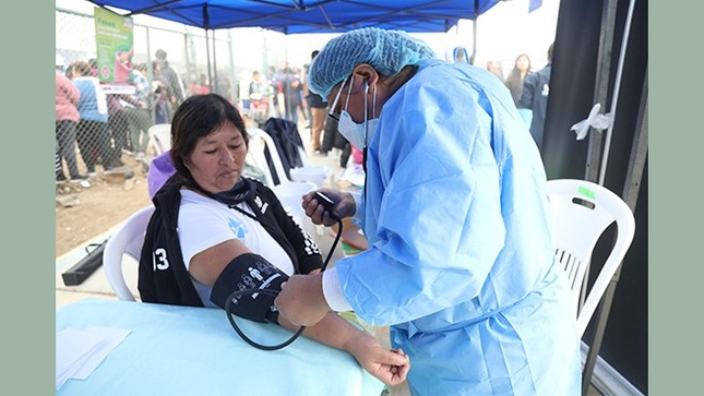 Minsa y Mindef acercaron servicios de salud a las familias del sector La Rinconada en San Juan de Miraflores 