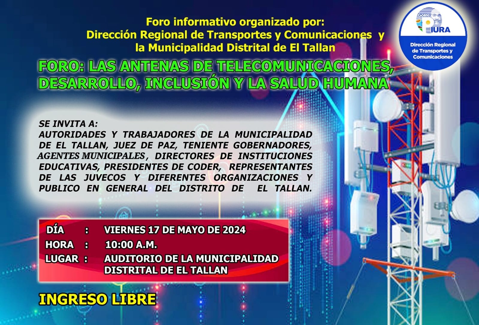 Invitación a foro