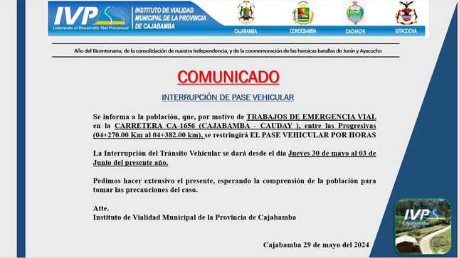 Comunicado