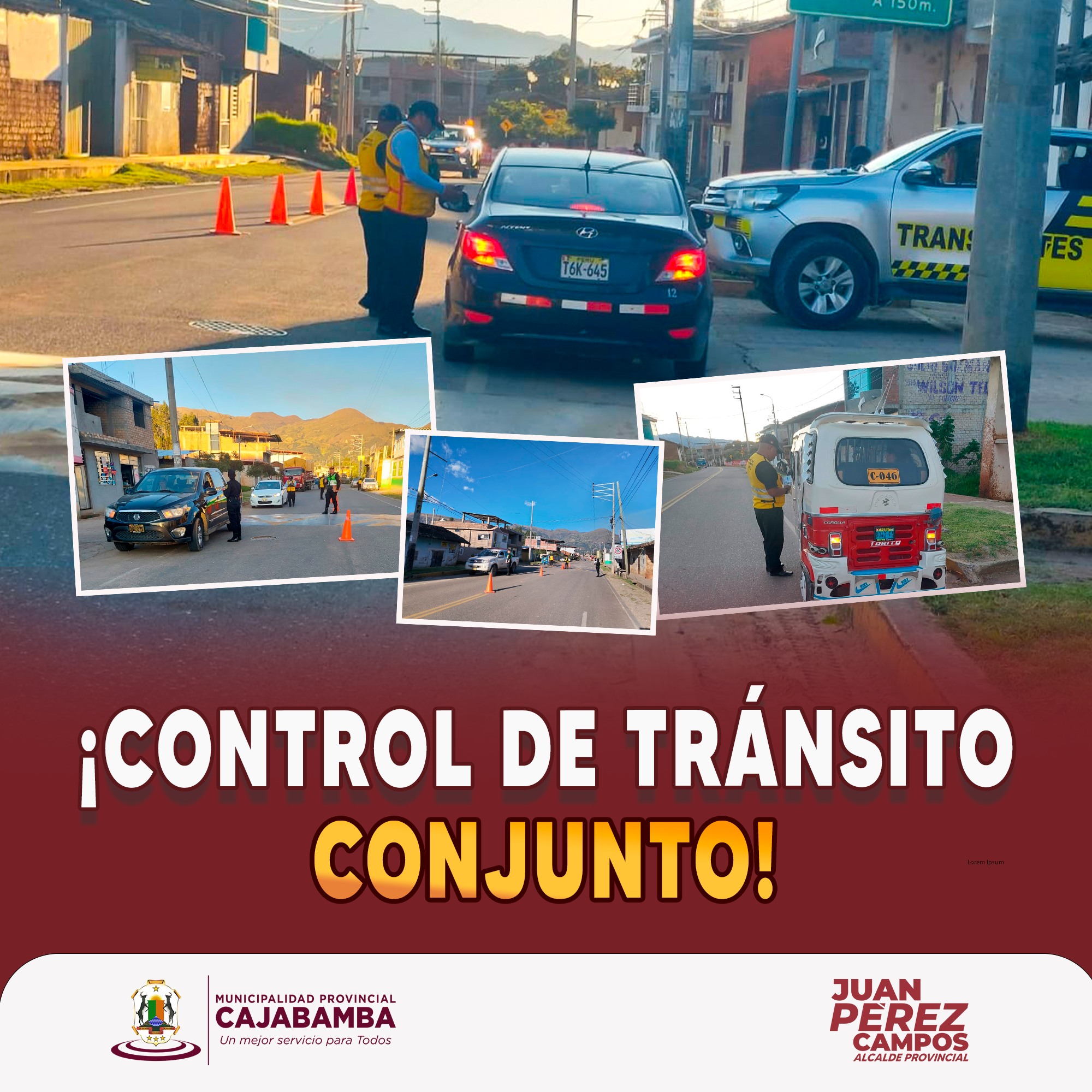 ¡Control de tránsito conjunto!