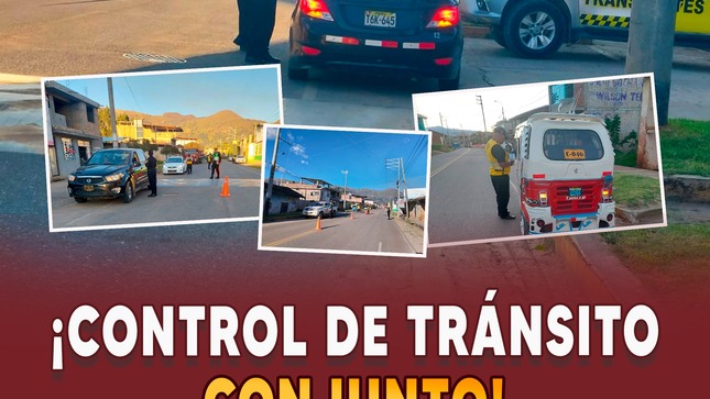¡Control de tránsito conjunto!