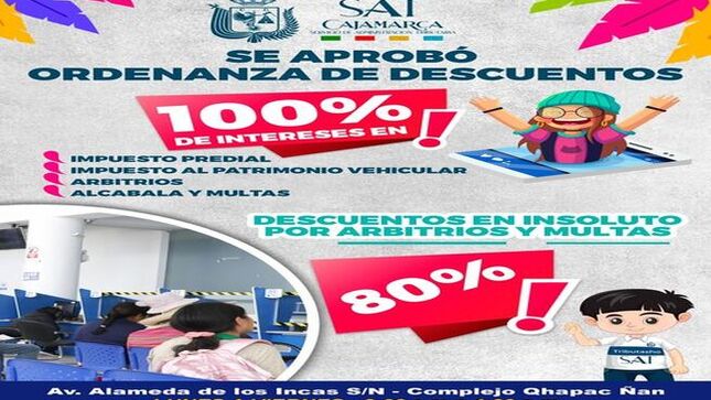 📌𝐷𝑒𝑠𝑐𝑢𝑏𝑟𝑒 𝑙𝑜𝑠 𝒅𝒆𝒔𝒄𝒖𝒆𝒏𝒕𝒐𝒔 𝑞𝑢𝑒 𝑡𝑒𝑛𝑒𝑚𝑜𝑠 𝑝𝑎𝑟𝑎 𝑡𝑖 𝑚𝑒𝑑𝑖𝑎𝑛𝑡𝑒 𝑙𝑎 𝑶𝒓𝒅𝒆𝒏𝒂𝒏𝒛𝒂 𝑴𝒖𝒏𝒊𝒄𝒊𝒑𝒂𝒍 𝐍°𝟖𝟗𝟖-𝐂𝐌𝐏𝐂. 𝐴𝑐𝑒́𝑟𝑐𝑎𝑡𝑒 𝑎 𝑐𝑢𝑎𝑙𝑞𝑢𝑖𝑒𝑟𝑎 𝑑𝑒 𝑛𝑢𝑒𝑠𝑡𝑟𝑎𝑠 𝑜𝑓𝑖𝑐𝑖𝑛𝑎𝑠 𝑑𝑒𝑙 𝑺𝑨𝑻 𝑪𝑨𝑱𝑨𝑴𝑨𝑹𝑪𝑨 𝑦 𝑛𝑜 𝑝𝑖𝑒𝑟𝑑𝑎𝑠 𝑒𝑠𝑡𝑎 𝑜𝑝𝑜𝑟𝑡𝑢𝑛𝑖𝑑𝑎𝑑.