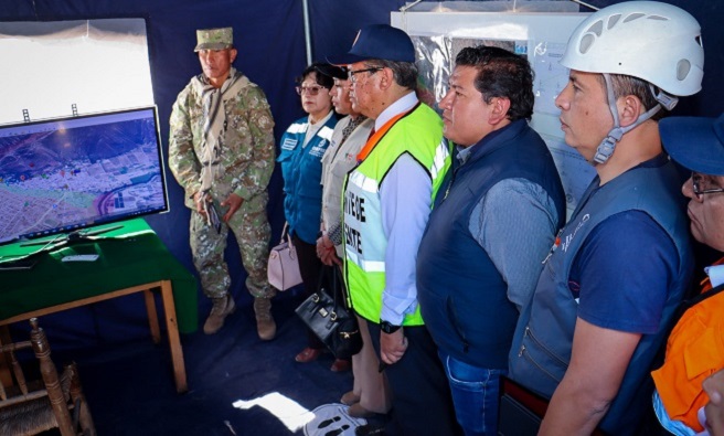 Imagen del simulacro