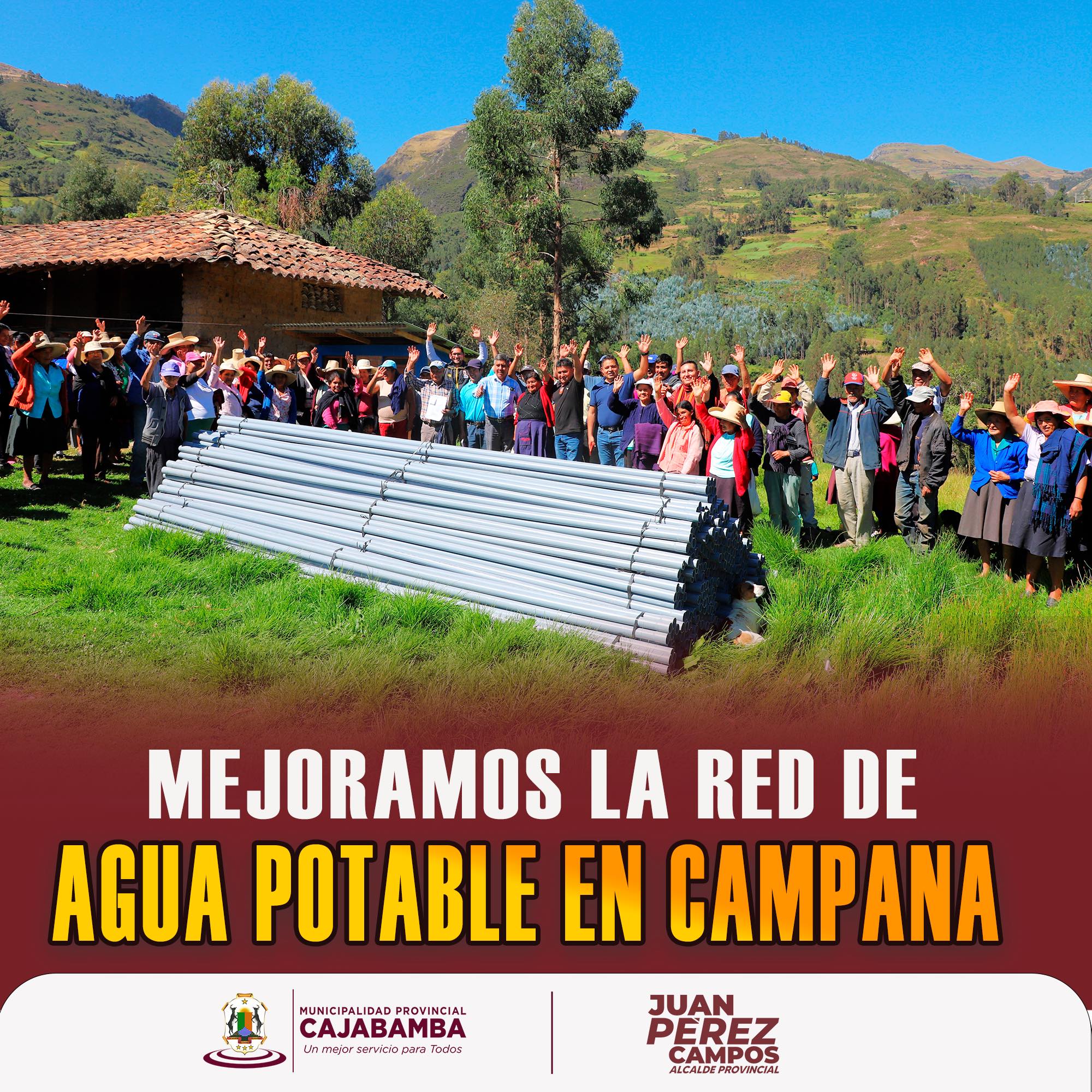 Mejoramos la red de agua potable en campana