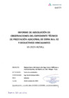 Vista preliminar de documento INFORME DE ABSOLUCIÓN DE OBSERVACIONES DEL EXPEDIENTE TÉCNICO DE PRESTACION ADICIONAL DE OBRA Nro 02 Y DEDUCTIVOS VINCULANTES - PARTE 1