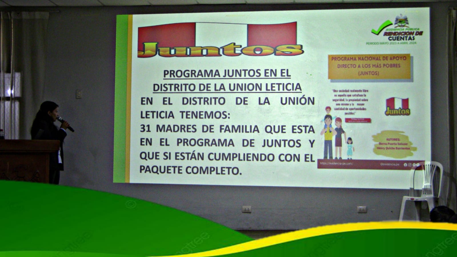 Exposición de audiencia publica