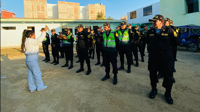 Comisarías de José Leonardo Ortiz reciben capacitación en prevención del dengue