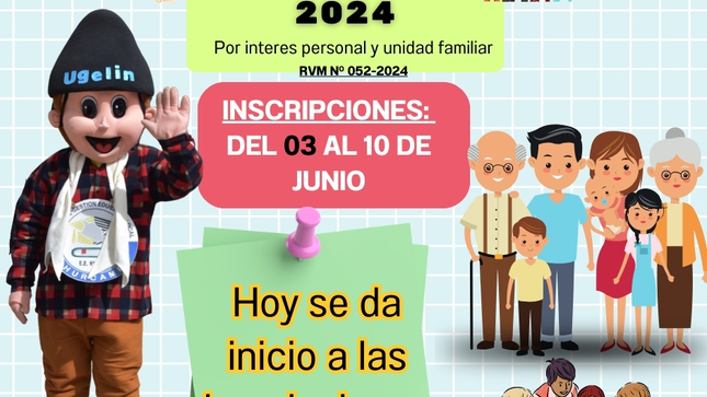  Reasignación Docente 2024 por interés personal y unidad familiar 