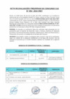 Vista preliminar de documento Acta de Evaluación Preliminar CAS Nº 002-2024-MDT