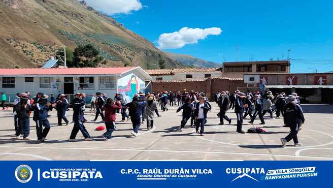 Hoy 31 de mayo se realizo el simulacro nacional multipeligro 2024 de 6.2 Grados en el Distrito de Cusipata