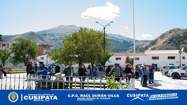 Hoy 31 de mayo se realizo el simulacro nacional multipeligro 2024 de 6.2 Grados en el Distrito de Cusipata