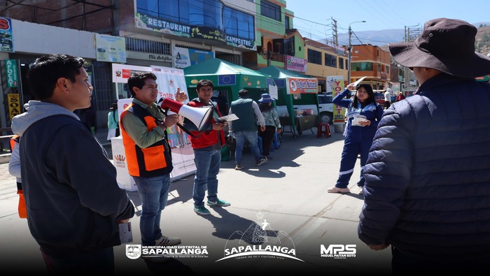 División de Defensa Civil de la Municipalidad Distrital de Sapallanga, promueve la preparación ante emergencias