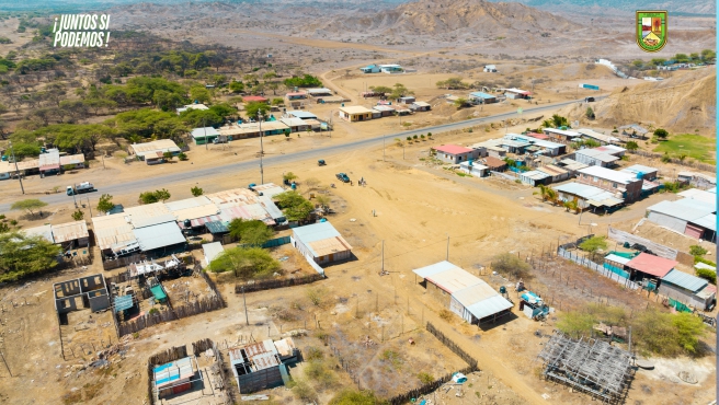 Foto Inician levantamiento topográfico del caserío de Carpitas para su formalización.