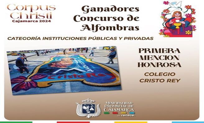📣📣 Anunciamos a los ganadores 🏅 del Concurso de Alfombras de Corpus Christi 🙏. 
¡Felicitaciones a todos ellos!