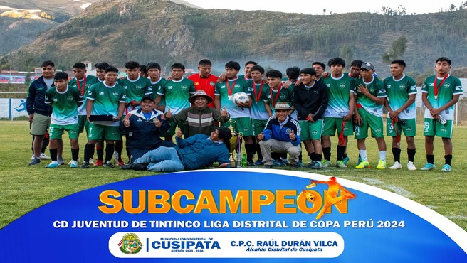 Reconocimiento y premiación al campeón y sub campeón de copa peru y copa Master Cusipata 2024