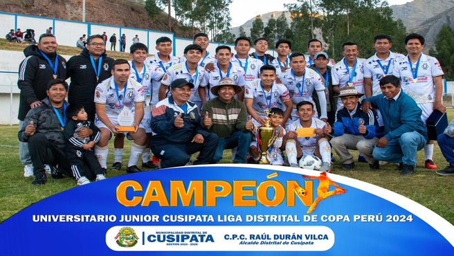 Reconocimiento y premiación al campeón y sub campeón de copa peru y copa Master Cusipata 2024