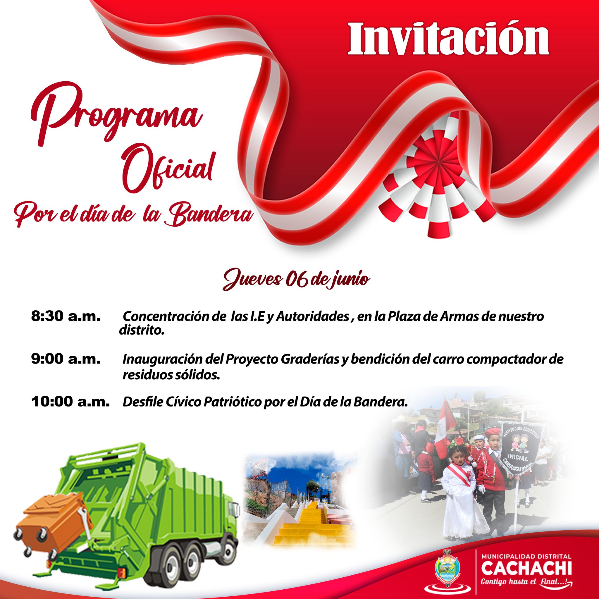 Invitación por el día de la bandera