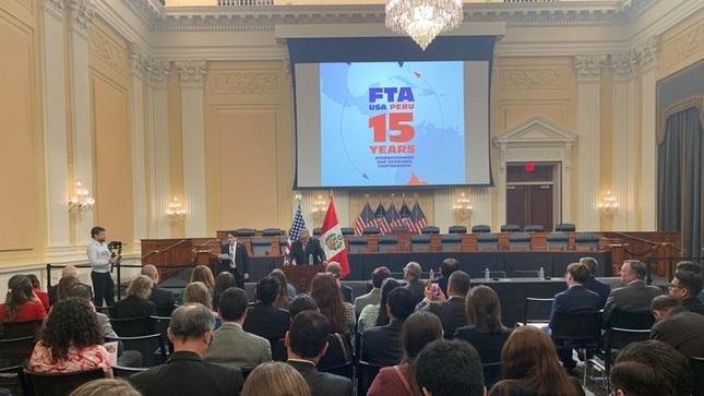El Perú y EE.UU. celebran en el Congreso estadounidense los 15 años del Tratado de Libre Comercio