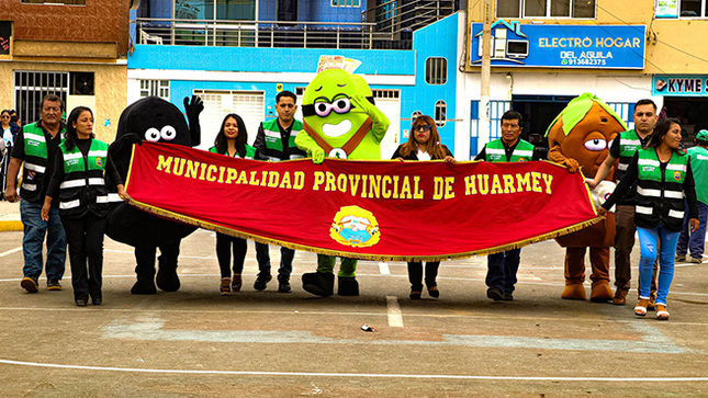 Municipalidad realizo juramentación de promotores ambientales escolares de Huarmey 2024