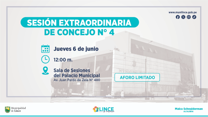Sesión Extraordinaria de Concejo N° 4