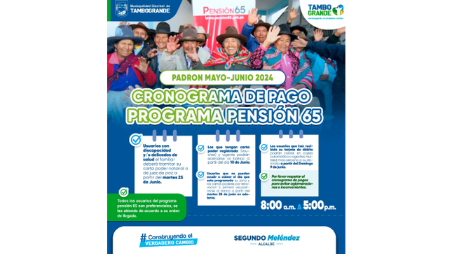 CONOCE LA LISTA DE NUEVOS USUARIOS DEL PROGRAMA PENSIÓN 65
