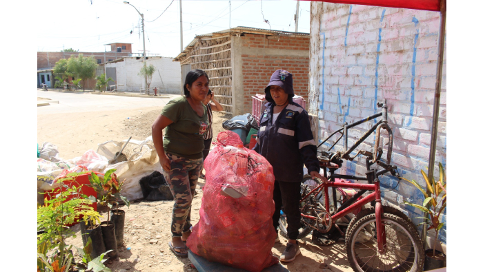 “ECOTRUEQUE MUNICIPAL” LLEGA AL A.H. ANDRÉS RAZURI Y RECICLA 500 KILOS DE RESIDUOS
